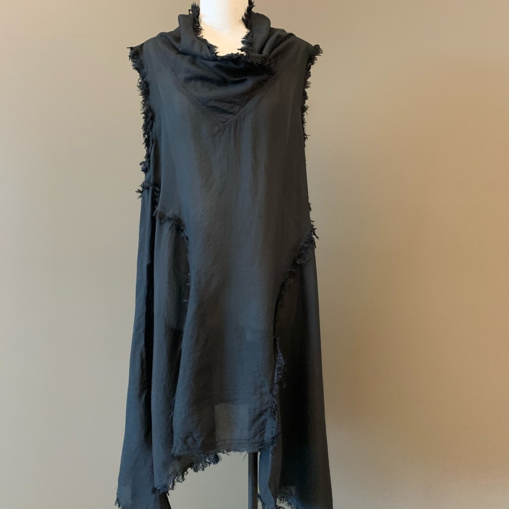 Machiko cowl neck tunic top